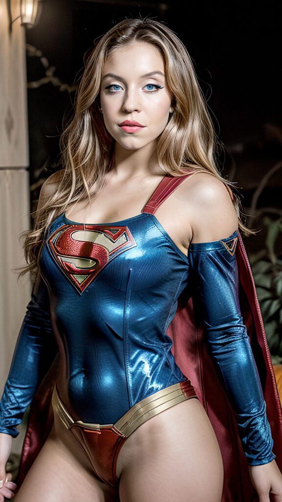 Sydney Sweeney supergirl cosplay erotic sexy