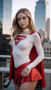 Milly Alcock sexy supergirl cosplay uncensored naked nude